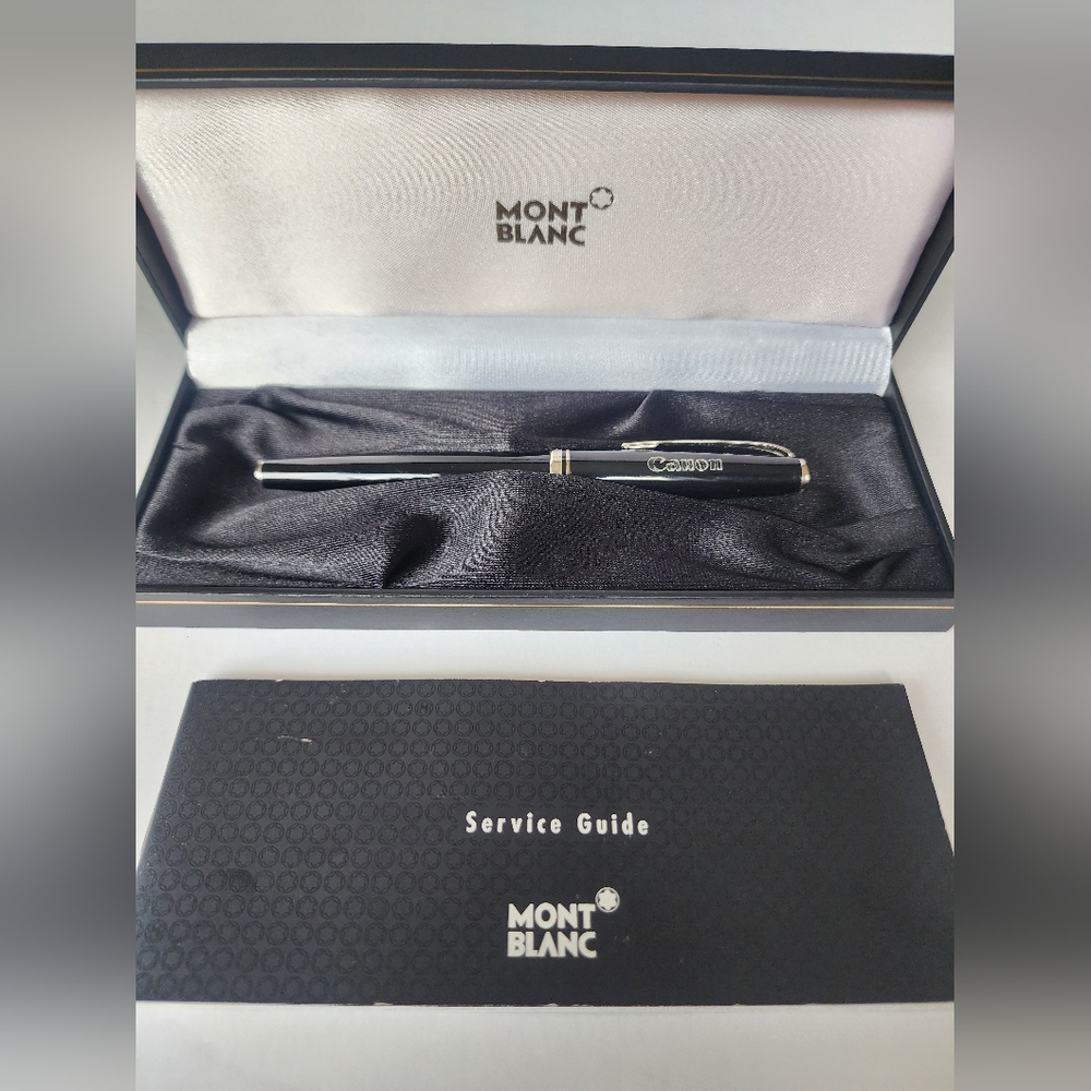 Vintage Montblanc Generation Black Chrome Ballpoint Pen Canon Branded